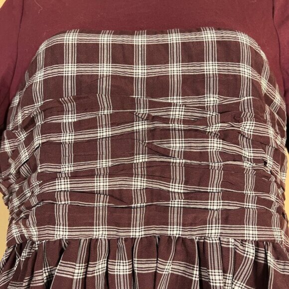 CINQ A SEPT Merlot/White Vica Top NWT - Picture 2 of 11